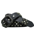 Black American Alligator Bombay Belt