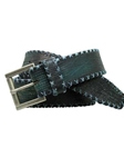 Black American Alligator Bombay Belt