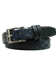 Black American Alligator Bombay Belt