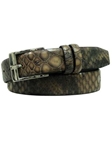 Black American Alligator Bombay Belt