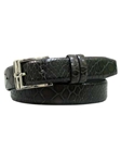 Black American Alligator Bombay Belt