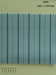 Light Blue and White Satin Stripe Custom Dress Shirt