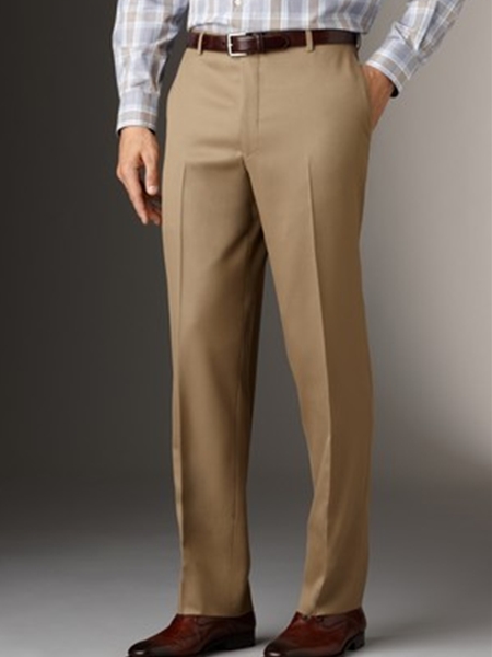Modern Mahogany Collection Tan Gabardine Trousers