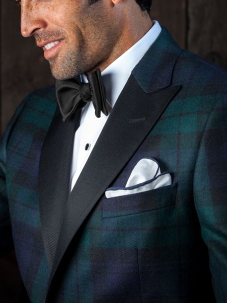checkered tuxedo jacket