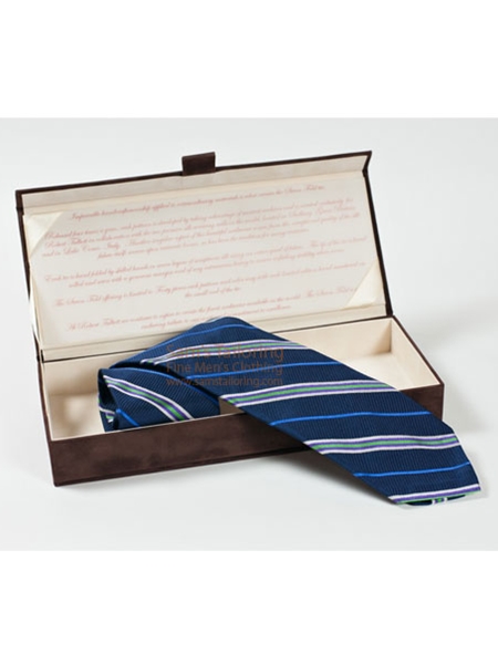 Robert Talbott Camouflage Green Stripe Michigan Seven Fold Tie Robert Talbott Camouflage Green Stripe Michigan Seven Fold Tie