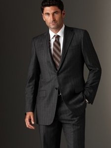 Mahogany Collection Grey Stripe Suit