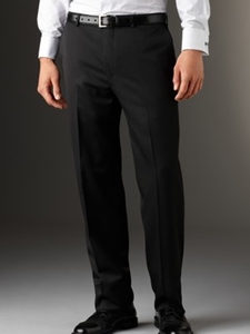 Hickey Freeman Tailored Clothing Modern Mahogany Collection Black Gabardine Trousers A75015604000 - Spring 2015 Collection Trousers | Sam's Tailoring Fine Men's Clothing