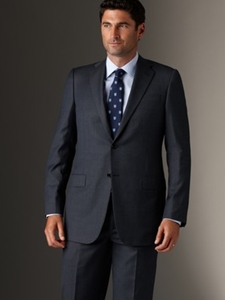 Modern Mahogany Collection Blue Tick Suit B03015305028 - Sam's Tailoring Fine Men's Clothing