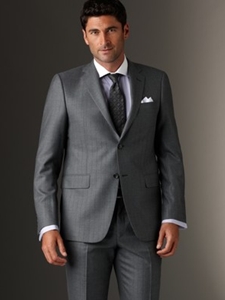 Sterling Slim Collection Grey Stripe Suit