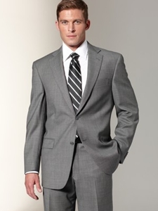 Hart Schaffner Marx Grey Birdseye Suit 978316064 - Suits | Sam's Tailoring Fine Men's Clothing