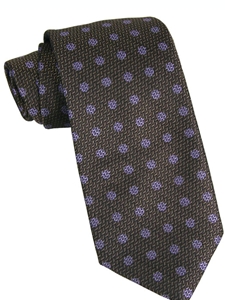 Brown Estate Handsewn Italian Chevron Tie