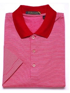 Red/White Double Mercerized Fine Line Stripe