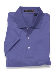 Mid Blue Double Mercerized Solid Lisle