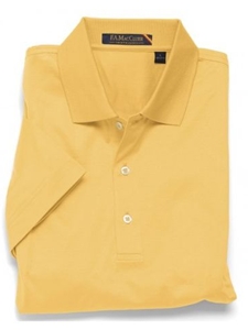 Yellow Double Mercerized Solid Lisle