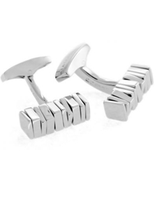 Tateossian London Silver Pure - Rotating Cylinder CL0587 - Cufflinks | Sam's Tailoring Fine Men's Clothing