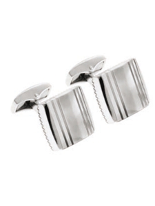 Tateossian London Mother of Pearl Silver Peak Square CL0706 - Cufflinks | Sam's Tailoring Fine Men's Clothing