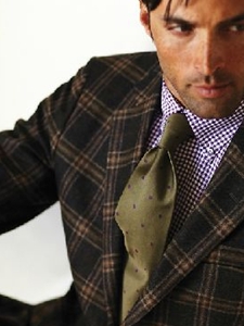 Brown Multicheck Custom Sportcoat