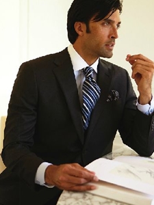 Solid Charcoal Serge Custom Suit