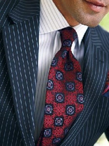Navy with Sky Blue Pinstripe Custom Suit
