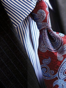 Charcoal with Multi-Blue Stripe Custom Suit