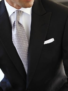 Black Serge with Faille Lapel Tuxedo