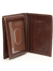 Tumbled L-Fold Wallet - Brown