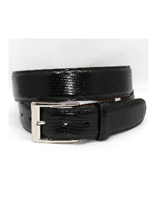 Black Genuine Lizard
