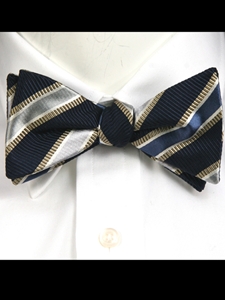 Navy Stripes Classic ''to tie'' Bow