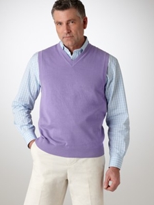 Solid Pima V-Neck Vest