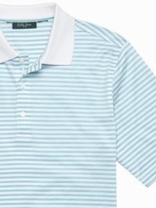 Birdseye Bar Stripe Polo Shirt