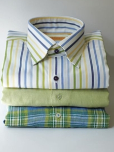Spring 2012 Green and Blue Plaid Sport Shirt