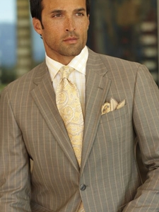 Spring 2012 Light Grey Stripes Custom Suit