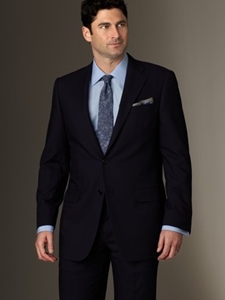 Hickey Freeman Tailored Clothing Modern Mahogany Collection Navy Traveler Suit B03021300506 - Suits | Sam's Tailoring Fine Men's Clothing
