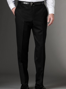 Mahogany Collection Black Flat Front Trouser B73021608003 - Spring 2015 Collection Trousers | Sam's Tailoring Fine Men's Clothing