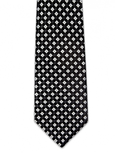 IKE Behar Windsor Basketweave Black Tie 3B91-6601-001 - Ties | Sam's Tailoring Fine Men's Clothing