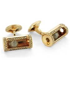 Tateossian London 18 Karat Precious Cufflinks - Diamond Ballas, Brown Diamonds & Rose Gold CUF0956 - 18k Carat Gold Cufflinks | Sam's Tailoring Fine Men's Clothing