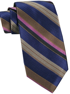 Robert Talbott Navy Best of Class Stripe Tie 59086E0-02 - Best of Class Ties | Sam's Tailoring Fine Men's Clothing