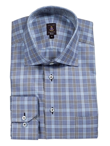 Robert Talbott Blue Check Estate Shirt F1654B3U - View All Shirts | Sam's Tailoring Fine Men's Clothing