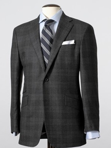 Modern Mahogany Collection Dark Grey Tonal Plaid Sportcoat B18025503000 - Hickey Freeman Sportcoats  |  SamsTailoring  |  Sam's Fine Men's Clothing
