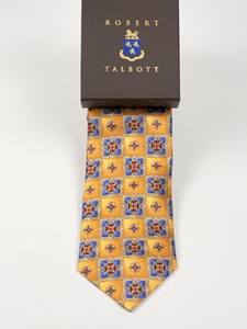 Robert Talbott Ties: Best of Class Blue and Gold Tie 53222E0-03 | SamsTailoring | Fine Men's Clothing