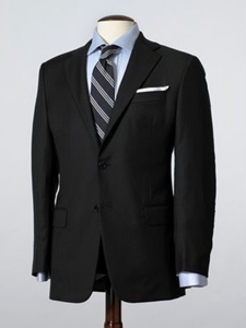 Hickey Freeman Tailored Clothing Mahogany Collection Black Herringbone Suit 021305508 - Spring 2015 Collection Suits | Sam's Tailoring Fine Men's Clothing