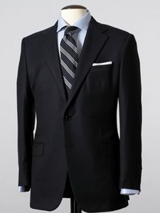Mahogany Collection Solid Navy Suit - Hickey Freeman |  SamsTailoring |  Sam's Fine Men's Clothing
