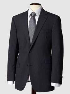 Hart Schaffner Marx Dark Grey Stripe Suit 131630217068 - Suits | Sam's Tailoring Fine Men's Clothing