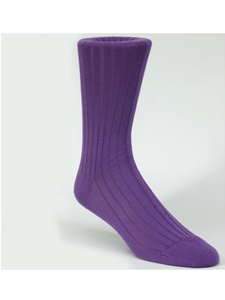 Purple H Rib Solid Ankle High Sock TA1100CP-01 - Robert Talbott Socks Footwear | Sam's Tailoring Fine Men's Clothing
