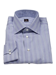 Robert Talbott Blue Bell Vertical Stripe Estate Dress Shirt F1792B3U - Spring 2015 Collection Dress Shirts | Sam's Tailoring Fine Men's Clothing