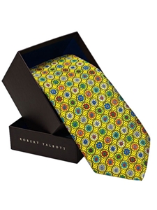 Robert Talbott Yellow/Multi-Colored/Floral and Paisley Best of Class Tie 58667E0-07 - Spring 2013 | Sam's Tailoring Fine Men's Clothing