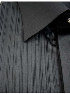 Italo Ferretti Black Medium Spread Collar Shirt Camicia1 - Shirts | Sam's Tailoring Fine Men's Clothing