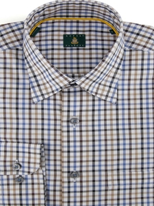 Robert Talbott Blue Plaid Check RT Sport Shirt LUM33000-01 - View All Shirts | Sam's Tailoring Fine Men's Clothing