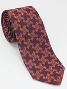 Robert Talbott Burgundy Estate Tie Embossed Geometric 43641I0-06 - Ties/Neckwear | Sam's Tailoring | Fine Men's Clothing