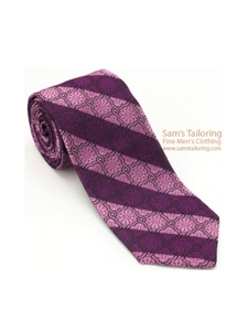 Robert Talbott Pink Estate Tie Embossed Geometric 43642I0-03 - Ties/Neckwear | Sam's Tailoring | Fine Men's Clothing